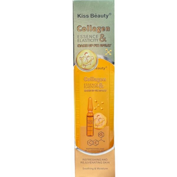 Kiss Beauty Collagen Essence & Elasticity Make Up Fix Spray | كيس بيوتي بخاخ تثبيت المكياج بالكولاجين والمرونة
