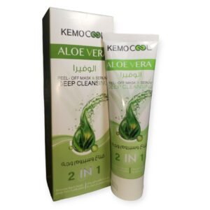 KEMO COOL Aloe Vera Peel-Off Mask & Serum 2 in 1 | كيمو كول قناع وسيروم وجه بالألوفيرا 2 في 1