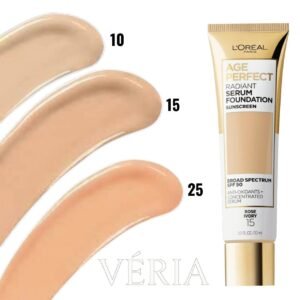 L'Oréal Paris Age Perfect Radiant Serum Foundation SPF 50 | لوريال باريس إيج بيرفكت كريم أساس سيروم مضيء بمعامل حماية SPF 50
