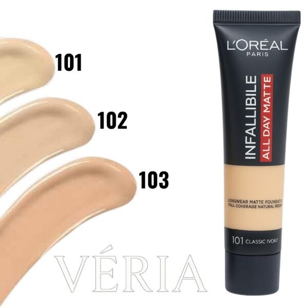 L'Oréal Paris Infallible All Day Matte Foundation | لوريال باريس إنفاليبل كريم أساس مطفي طوال اليوم
