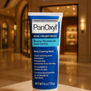 PanOxyl Acne Creamy Wash Benzoyl Peroxide 4% Daily Control.